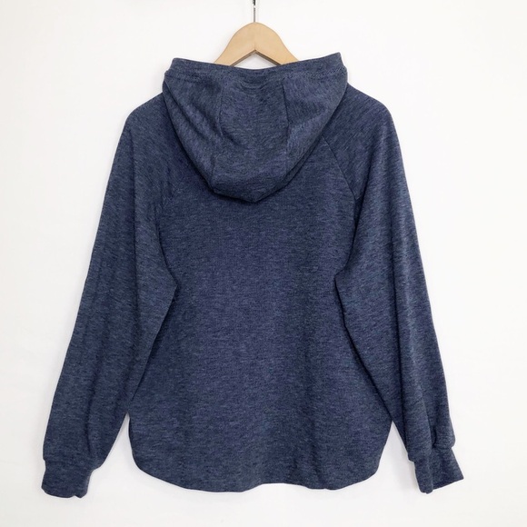 Badgley Mischka Blue drawstring, hooded sweatshirt - Picture 2 of 9